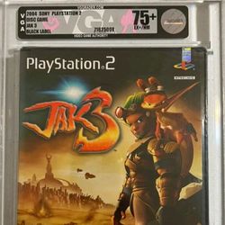 Jak 3 (PS2, 2004) III Graded VGA 75+ MINTY NEW BLACK LABEL! Not WATA CGC Low Pop