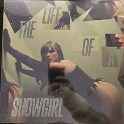 Taylor Swift The Life of the Showgirl, the shiny bug vinyl, winter green and onyx marbled