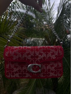 Red coach bag