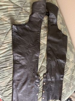 Wild Rider Leather Motorcycle Chaps