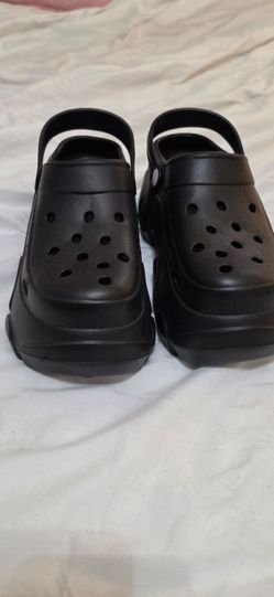 Black Platform Clog Sandals