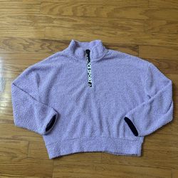 Like new justice girls plush pullover size L 12/14