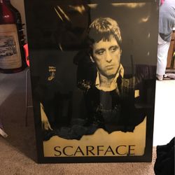 Large Canvas Scarface Frame