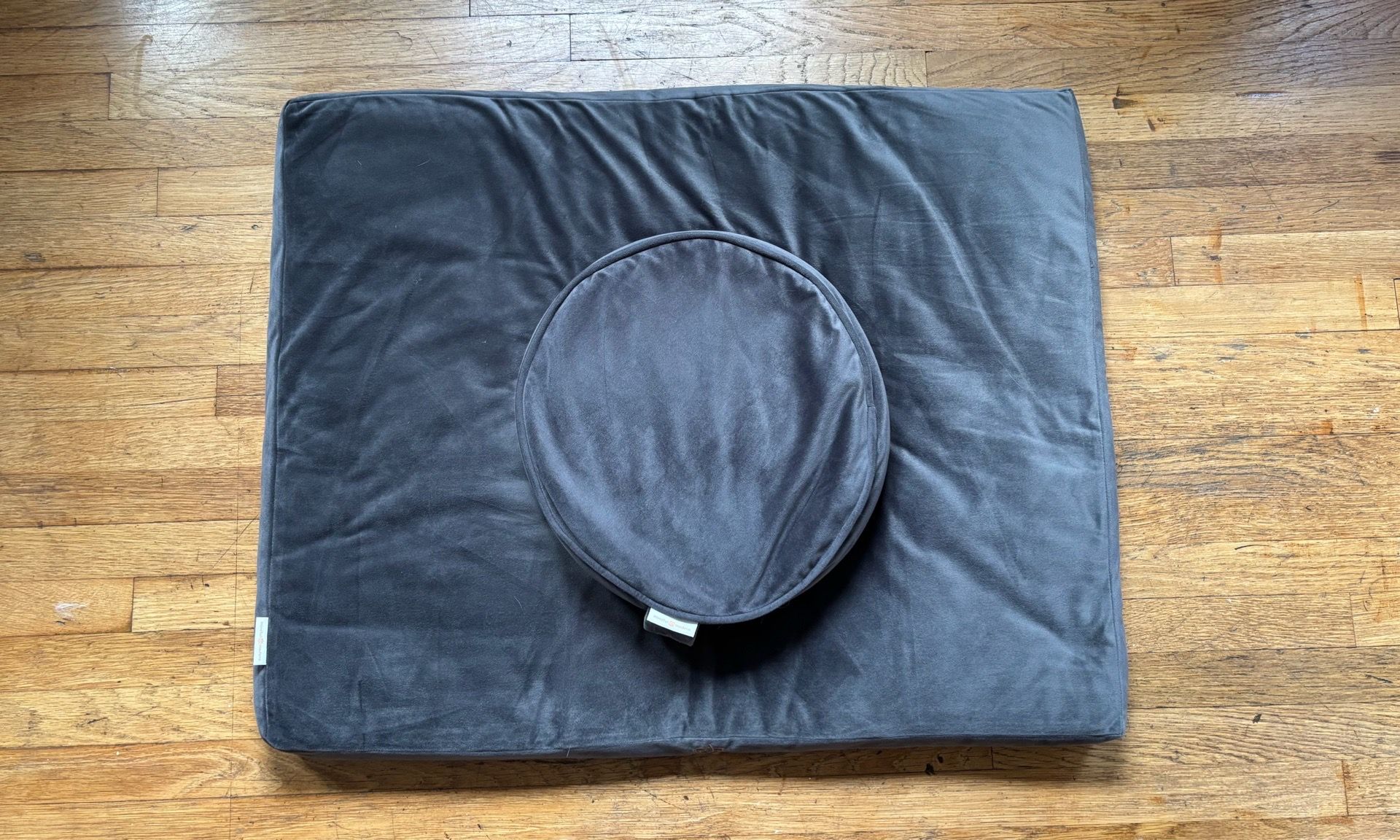 Mindful Modern gray meditation cushion set