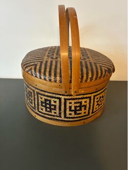 Chinese Woven Bamboo Basket