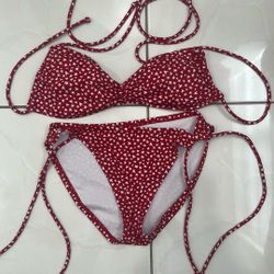 Victoria secret polka dot bikini Set