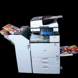 Laser Printer RICOH MP C3004ex || PRINTS Automatically Double-Sided || Touch Screen || Speed Up To 30ppm || With INTERNAL STAPLING FINISHER ||