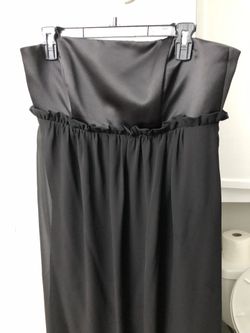 Black Strapless Formal Maternity Dress Size 12