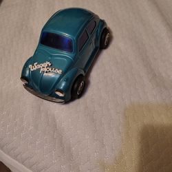 Blue Volkswagen Bug Wagon House Metal Vintage Car Made In Japan