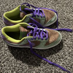 Nike Dunk Low Veneer Green & Purple Men’s 8