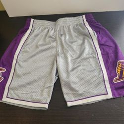 Purple New Large Men's Lakers Shorts (Sizes Available)