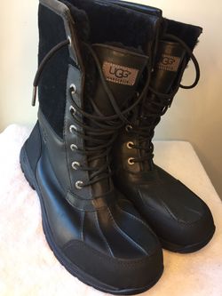 Men’s Size 12 Leather Ugg Winter Boots 