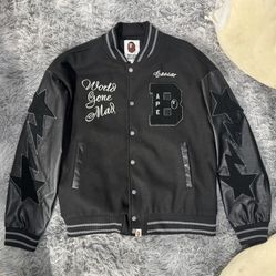 Black Bape varsity jacket