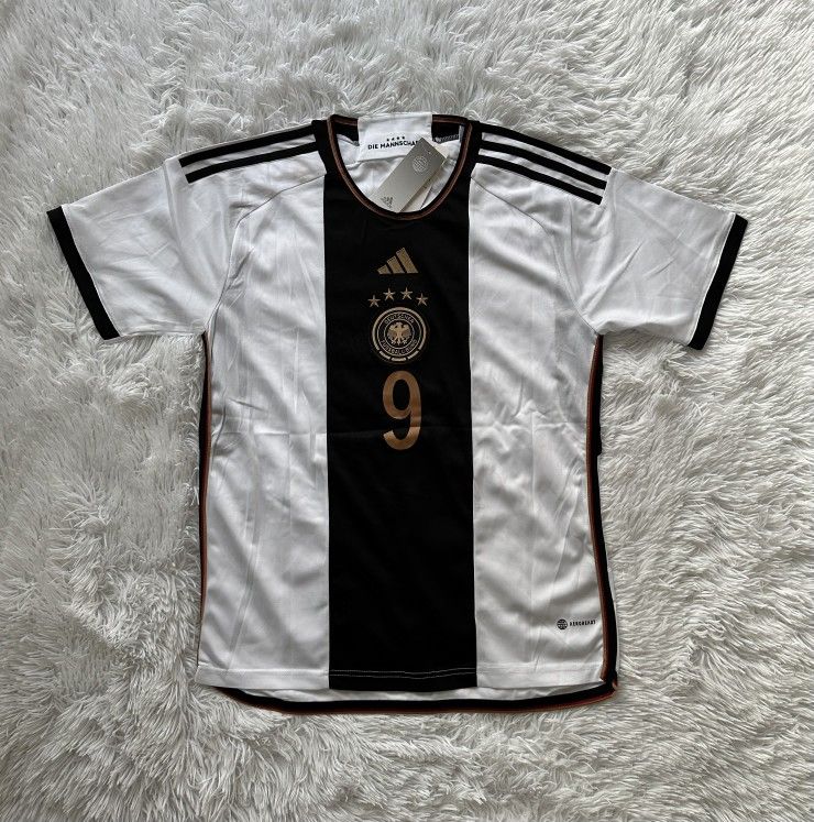 Timo Werner Germany Home White & Black World Cup 2022 Soccer Jersey - Brand New - Size M / L / XL