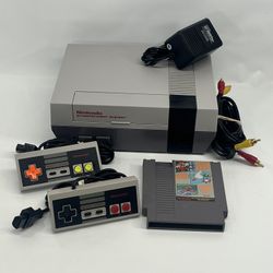 Nintendo NES Console Bundle With Mario Game Original NES-001