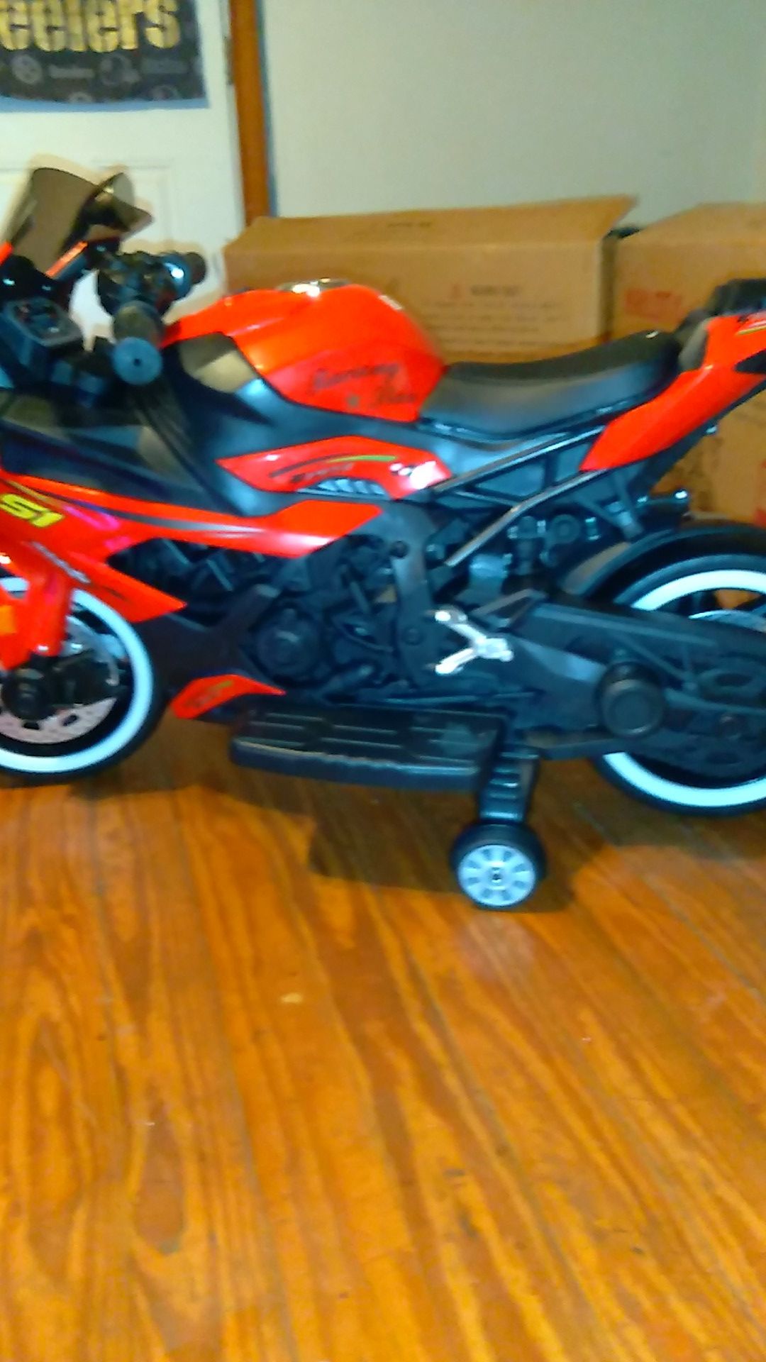 KIDS ELECTRIC MOTORCYCLE WITH BLUETOOTH GOING FAST!!!