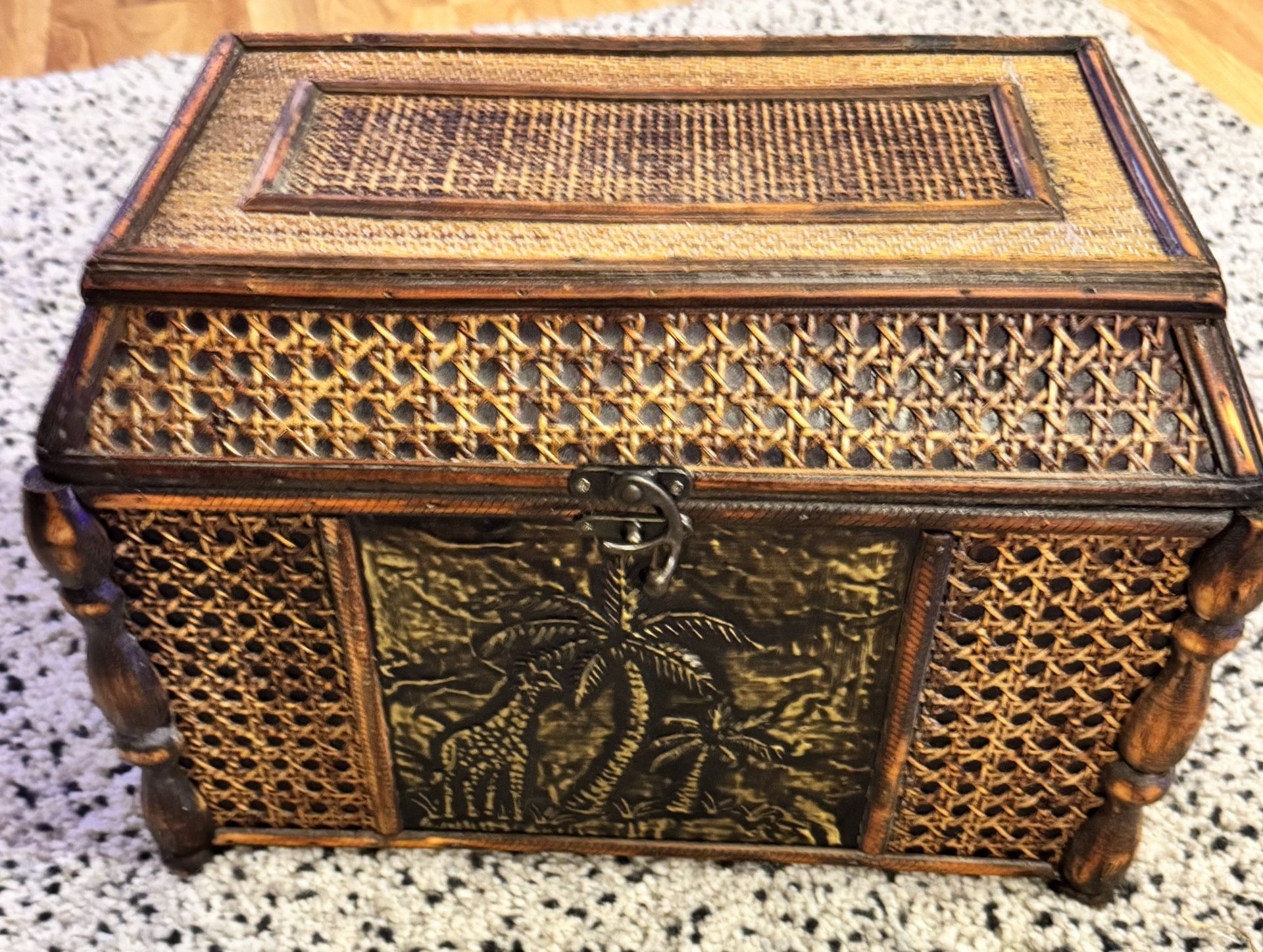 Vintage Wicker Chest