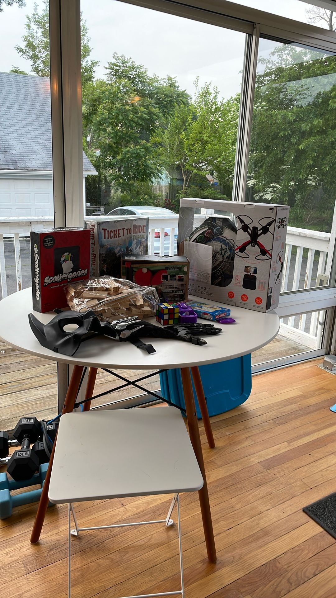 Board Games and Video drone.