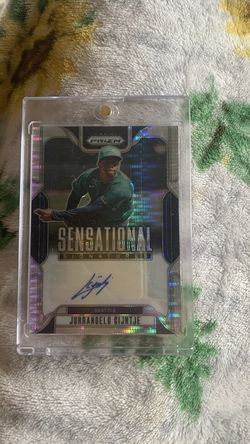 Jurrangelo cijntje mlb autographed trading card