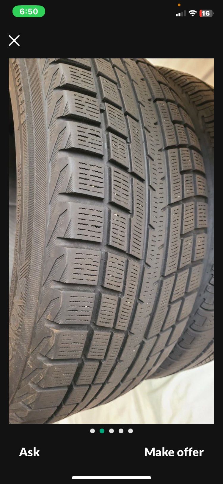 215/50R17 Winter Tires But Can Be Used Year Round.