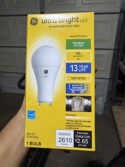 GE 200W Ultra Bright A21 LED Light Bulb Soft White