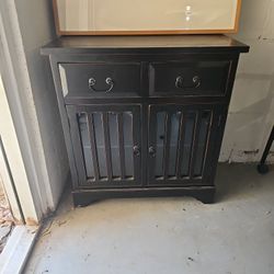 Storage Table Small Black Cabinet