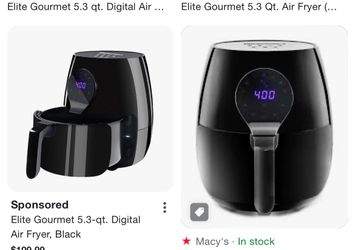 5.3 Elite Gourmet Digital Air Fryer