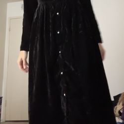 New black corduroy dress with maternity size