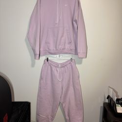 Nike Mens Sportswear Solo Swoosh NRG Full Sweatsuit Light Purple cv0552-530