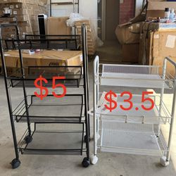 Wholesale Only! Metal Rolling Cart, Mesh Wire Easy Assemble Utility Cart