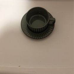 Tea/Coffee Set - Handmade Unique Stackable Ceramic Tea Cup for Office and Home, H