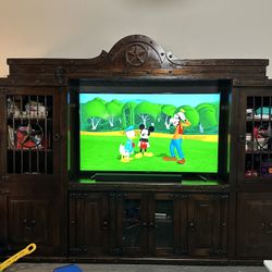 Solid Wood Entertainment Center