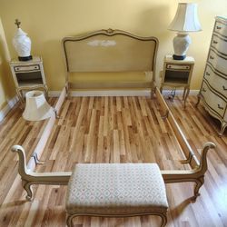 Drexel French Provincial Bedroom Set & Wildwood Lamps.