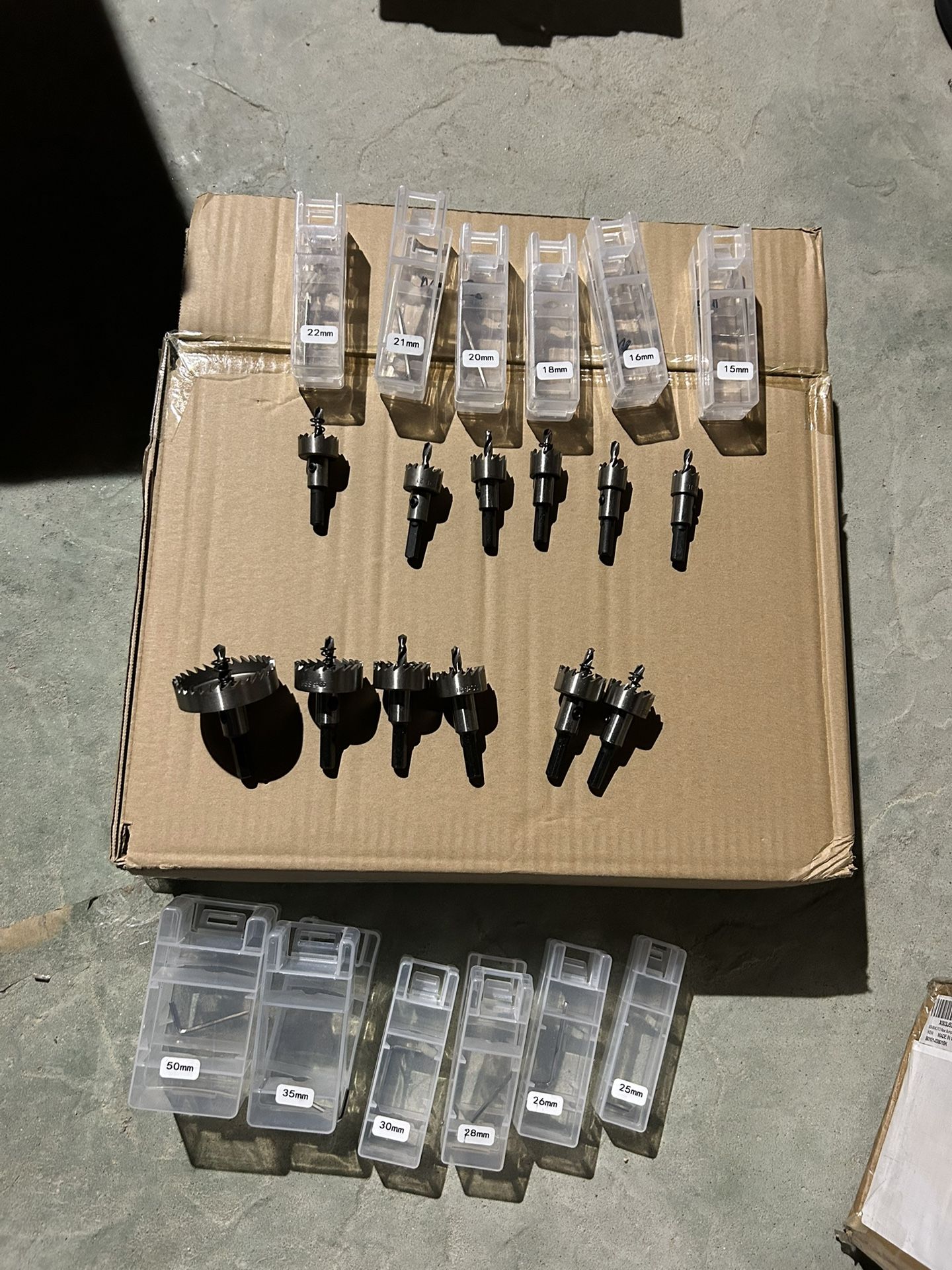 12Pcs 15-50mm HSS Drill Bit Set Metal Cutter for Stainless Steel Alloy Hole Saw Hand Tool