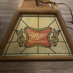 1980s Miller Lite Bar Light