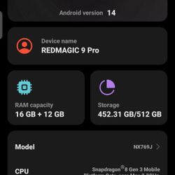 Red Magic 9 Pro 16 Gb 512 Gigs