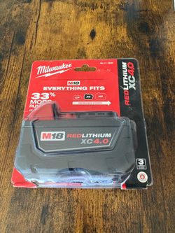 Milwaukee M18 4.0 Battery