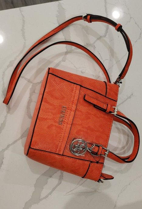 Guess Purse - Orange Snake Skin