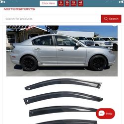 Window Visor Mazda 3 04-09 #138