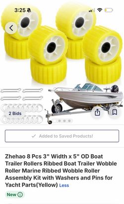 Zhehao 8-Pack Boat Trailer Wobble Rollers with Hardware