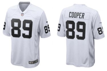 Las Vegas Raiders #89 Cooper Nike White Jersey Boys Youth Large 14-16 New
