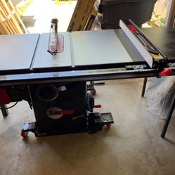 SawStop PCS with ICS mobile base