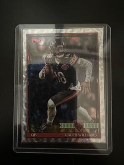 Caleb Williams 2026 Topps Flagship 1991 Retro Silver Crackle Foil #91TF-18 (Bears)