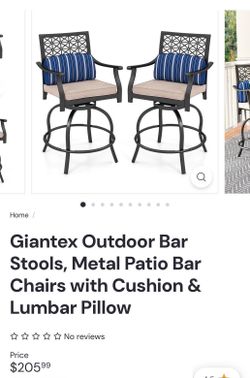 Outdoor barstools