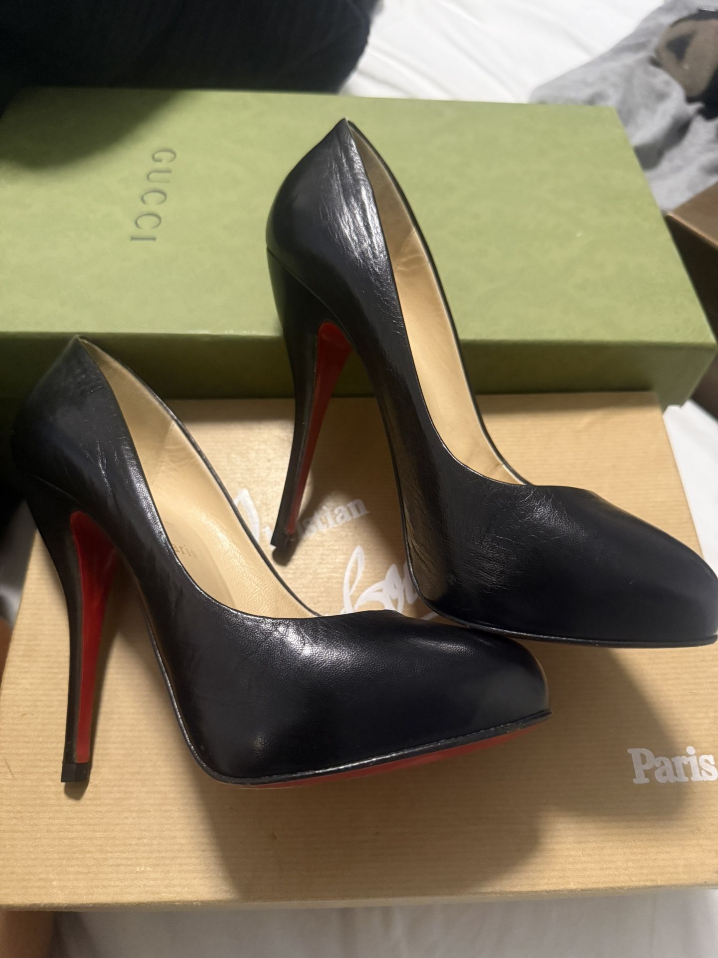 Christian Louboutin Kid Heel Size 38.5 - Retails $800