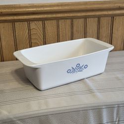 Vintage Corning Ware Blue Cornflower 2QT Bread / Meatloaf Pan