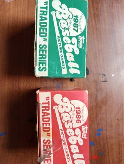 Topps Traded Sets 1986 & 1987