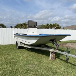 18Ft fiberglass Hancock skiff