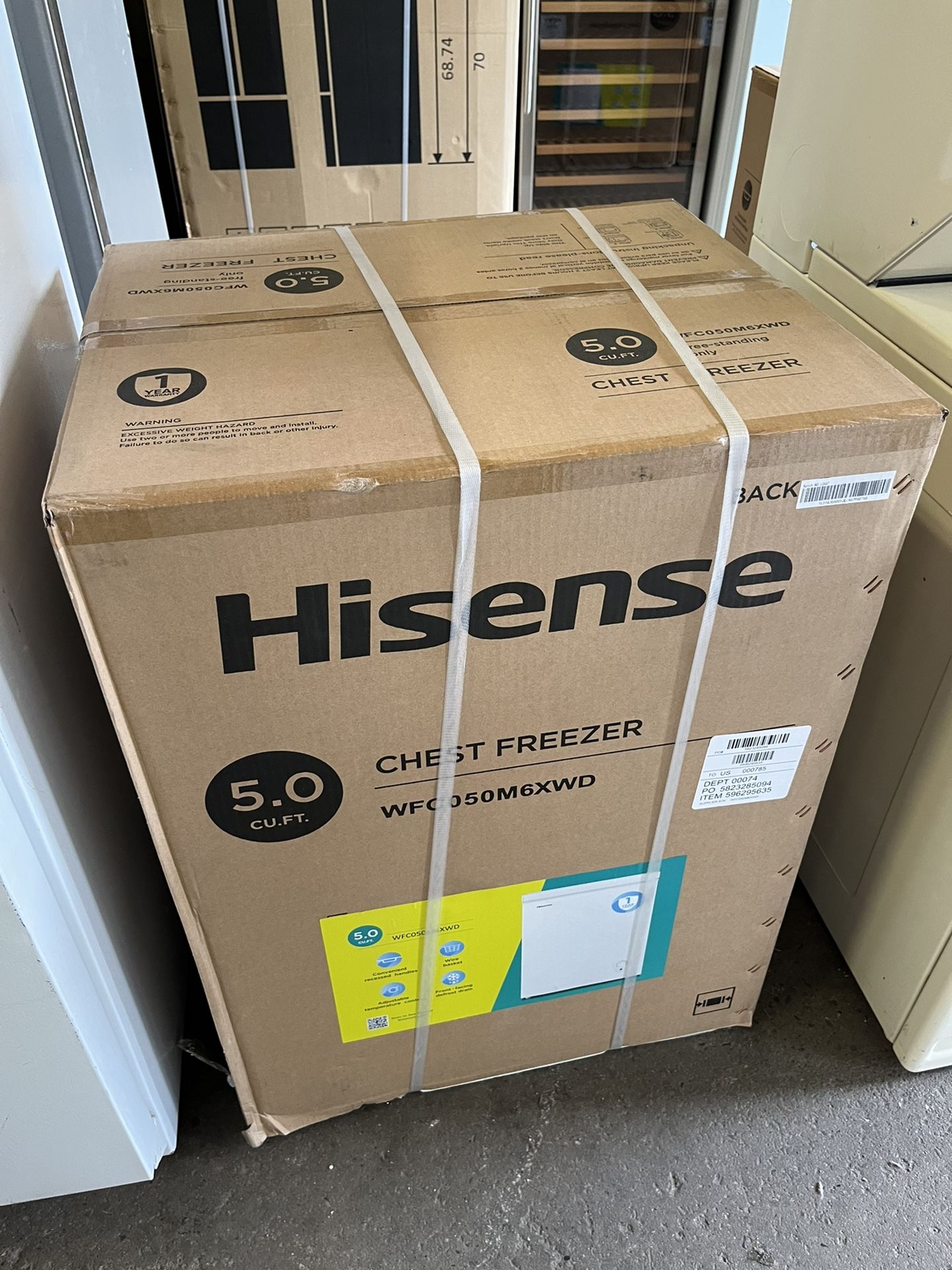 Hisense Mini Chest Freezer Brand New