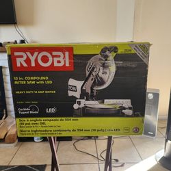 Ryobi 10in Compound Miter Saw W/ LED